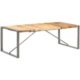 vidaXL blagovaonski stol 220x100x75 cm od masivnog grubog drva manga | shoptok.hr