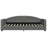  Dnevni krevet tamnosivi 90 x 200 cm od tkanine | Eponuda.com