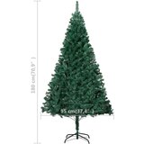  Umjetno božićno drvce s gustim granama zeleno 180 cm PVC | shoptok.hr