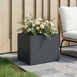  Vrtna saksija Antracit 40 x 30 x 30 cm Čelična vrata | shoptok.hr