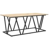  Stolić za kavu Sonoma hrast 100x50x40 cm od konstruiranog drva i metala | shoptok.hr