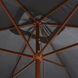  suncobran s drvenim stupom 200 x 300 cm antracit | Eponuda.com