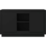  Komoda crna 102 x 35 x 60 cm od konstruiranog drva | shoptok.hr