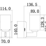Elstead Lighting Elstead Taylor 1 majhna stenska svetilka - polirani krom, G9, (22099142) | Shoptok.si