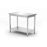  Delovna Miza s Polico, Central, Inox, 1000x600x850mm | Shoptok.si