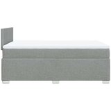 vidaXL Krevet s oprugama i madracem svjetlosivi 120x190 cm od tkanine | shoptok.hr