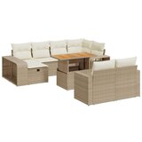 vidaXL 11-dijelni set vrtnih sofa od poliratana s jastucima bež | shoptok.hr