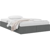  Otomanski krevet s pohranom Tamno siva 120 x 190 cm tkanina | shoptok.hr