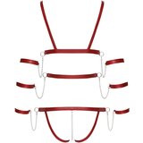 Bad Kitty telo za bondage s čopki (rdeče) - M | Shoptok.si