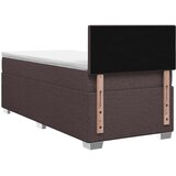  Boxspring krevet s madracem Tamno smeđa 100 x 200 cm Tkanina | shoptok.hr