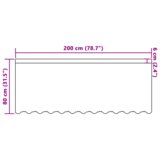  Čipkasta zavjesa sa zavjesama Cvjetni Bijela 200 x 80 cm Poliester | shoptok.hr
