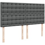  Krevet s oprugama i madracem tamnosivi 200 x 200 cm od tkanine | shoptok.hr