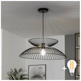  Brilagi - LED luster na sajli CERIA WIRE 1xE27/40W/230V prečnika 60 cm, crne boje | Eponuda.com