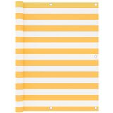 vidaXL Balkonsko platno belo in rumeno 120x500 cm oksford blago, (20610508) | Shoptok.si
