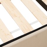 P & B POSTELJA Z VZMETNICO 140 cm x 200 cm , tekstil peščene barve | Shoptok.si