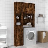 The Living Store Kopalniška omarica dim. hrast 32x25,5x190 cm konstruiran les - Kopalniška Omara, (21436627) Cene