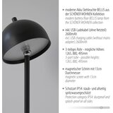SCHÖNER WOHNEN 19245-18 - led prigušiva podna lampa bellis LED/2,5W/5V IP54 crna | Eponuda.com