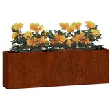 Zidne sadilice 2 kom boja hrđe od čelika COR-TEN 53x10x17 cm | shoptok.hr