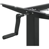  Samostojeći okvir za stol crni (94-135)x60x(70-114) cm čelični | shoptok.hr