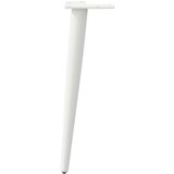vidaXL noge za klub stolić konusnog oblika 4 kom bijele 42-43 cm čelik | shoptok.hr