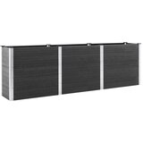 vidaXL Visoka greda 300x100x91 cm WPC siva, (20759117) Cene
