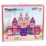 Magnetic Magnetni gradbeni bloki Princeskin grad Roza 38 kosov. | Shoptok.si