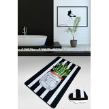 Lessentiel Maison Otirač za kupatilo Aloevera, 80x100cm, crno-bijeli Cijene
