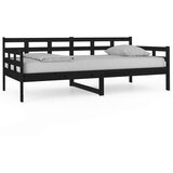  Dnevna postelja črna trdna borovina 90x190 cm, (20727145) | Shoptok.si