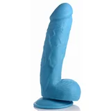 Pop Peckers Dildo Poppin - 20 cm, plavi