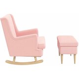  Fotelja s footstoolom 2 kom. Ružičasta Bouclé 60 x 79 x 87,5 cm | Shoptok.si