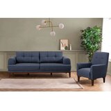 Atelier Del Sofa sofa i fotelja vina set dark blue walnut Cene