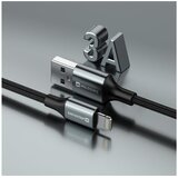 Swissten kabel USB/Lightning TEXTILE II, 3A, 480 Mb/s, 1,5m crno-sivi | shoptok.hr