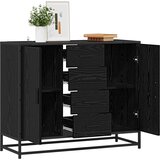  Kreveta Crni hrast 92 x 35 x 76 cm Konstruirano drvo | shoptok.hr