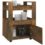  Kuhinjska kolica boja hrasta 60 x 45 x 80 cm konstruirano drvo | shoptok.hr