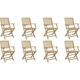  Sklopive vrtne stolice 8 kom 54x61x88 cm od drva bagrema | Eponuda.com