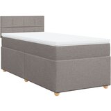 vidaXL Krevet s oprugama i madracem smeđesivi 80x200 cm od tkanine | shoptok.hr