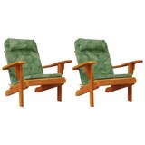  Jastuci za stolicu Adirondack 2 kom uzorak lišća tkanina Oxford | shoptok.hr