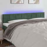  Posteljno vzglavje temno zeleno 200x5x78/88 cm žamet, (20953987) | Shoptok.si