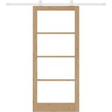  Klizna vrata ORKDAL 93 x 211 cm Masivna borovina i staklo | shoptok.hr
