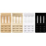 INF 3 kavlji, 3 vrstice, podaljšek za nedrček, podaljšek za nedrček white+black+light skin color+dark skin color, (21293905) | Shoptok.si