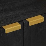 vidaXL Kopalniška omara za umivalnik črna 62x33x58 cm inženirski les | Shoptok.si