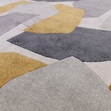 Asiatic Carpets Oker rumena/siva ročno tkana preproga iz recikliranih vlaken 200x290 cm Romy – | Shoptok.si