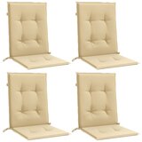  Jastuci za stolice 2 kom prošarano bež 100x50x4 cm od tkanine | shoptok.hr