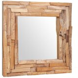 vidaXL Okrasno ogledalo tikovina 60x60 cm kvadratne oblike, (20798529) | Shoptok.si