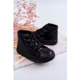 Boto Children's Leather High Sneakers Black Marney | Shoptok.si