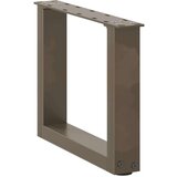  Noge za stolić U-oblika 2 kom Prirodni čelik 40x(30-31)cm čelik | shoptok.hr