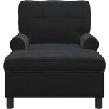  Ležaljka s jastukom Crna 91 x 157 x 91 cm Baršun | shoptok.hr