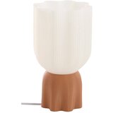 Jotex Bela/rjava plastična namizna svetilka (višina 27 cm) Camier – Cene
