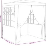  Profesionalni šator za zabave 2,5 x 2,5 m bijeli 90 g/m² | shoptok.hr