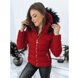 DStreet Women's quilted jacket GRETA red TY3359 Cene